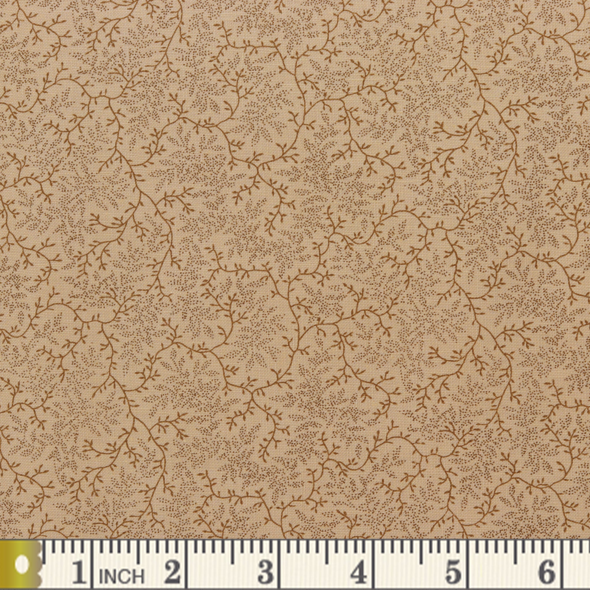 Delicate Vines 108" Wide Quilt Backing - Tan