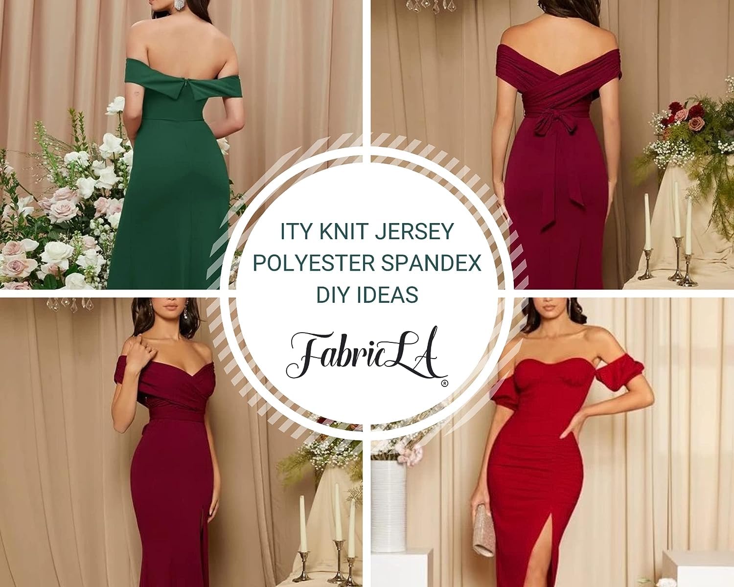 ITY Polyester Spandex Fabric | Navy