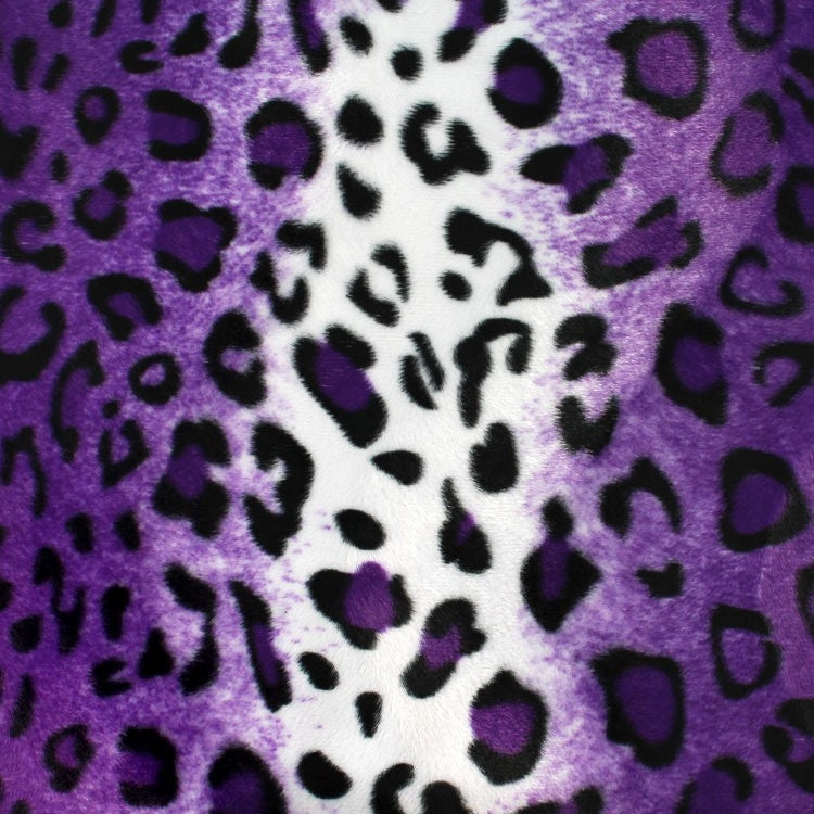 Purple Leopard Velboa Faux Fur