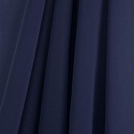 Navy Stretch Chiffon Fabric