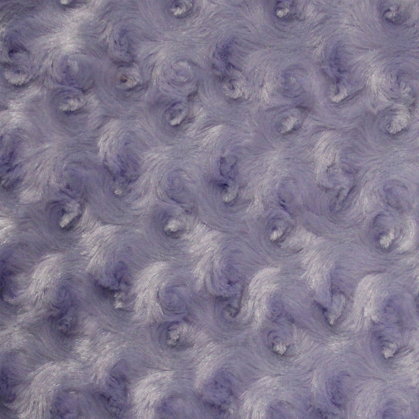 Lavender Swirl Rosebud Faux Fur Fabric