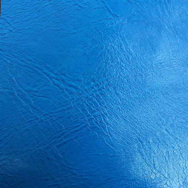 Baby Blue Distressed Faux Leather Fabric