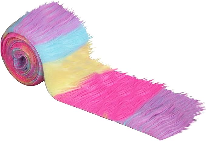 Faux Fur Fabric Trim Precut 2X60 Inch DIY Costume Craft Pack