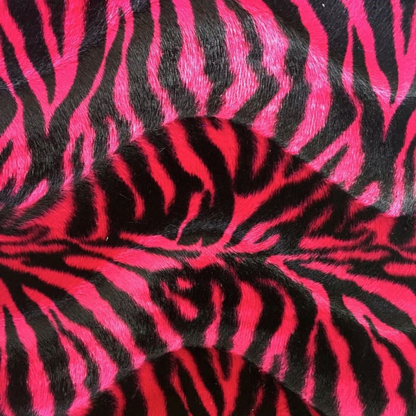 Small Zebra Print Velboa Faux Fur Fabric