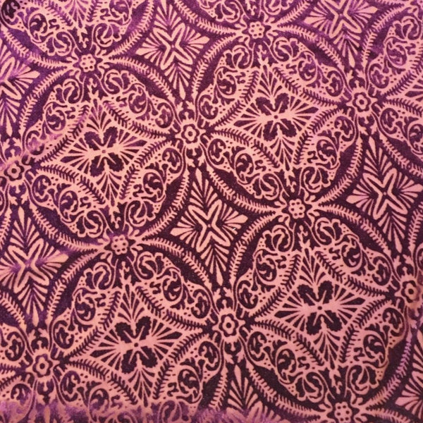 Purple Lili Burnout Stretch Velvet Spandex Fabric