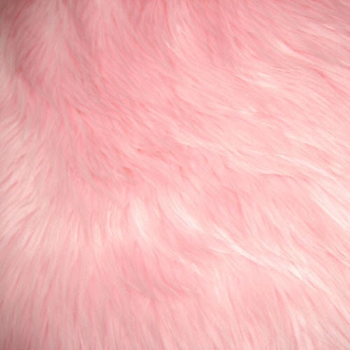 Pink Luxury Long Pile Shaggy Faux Fur Fabric