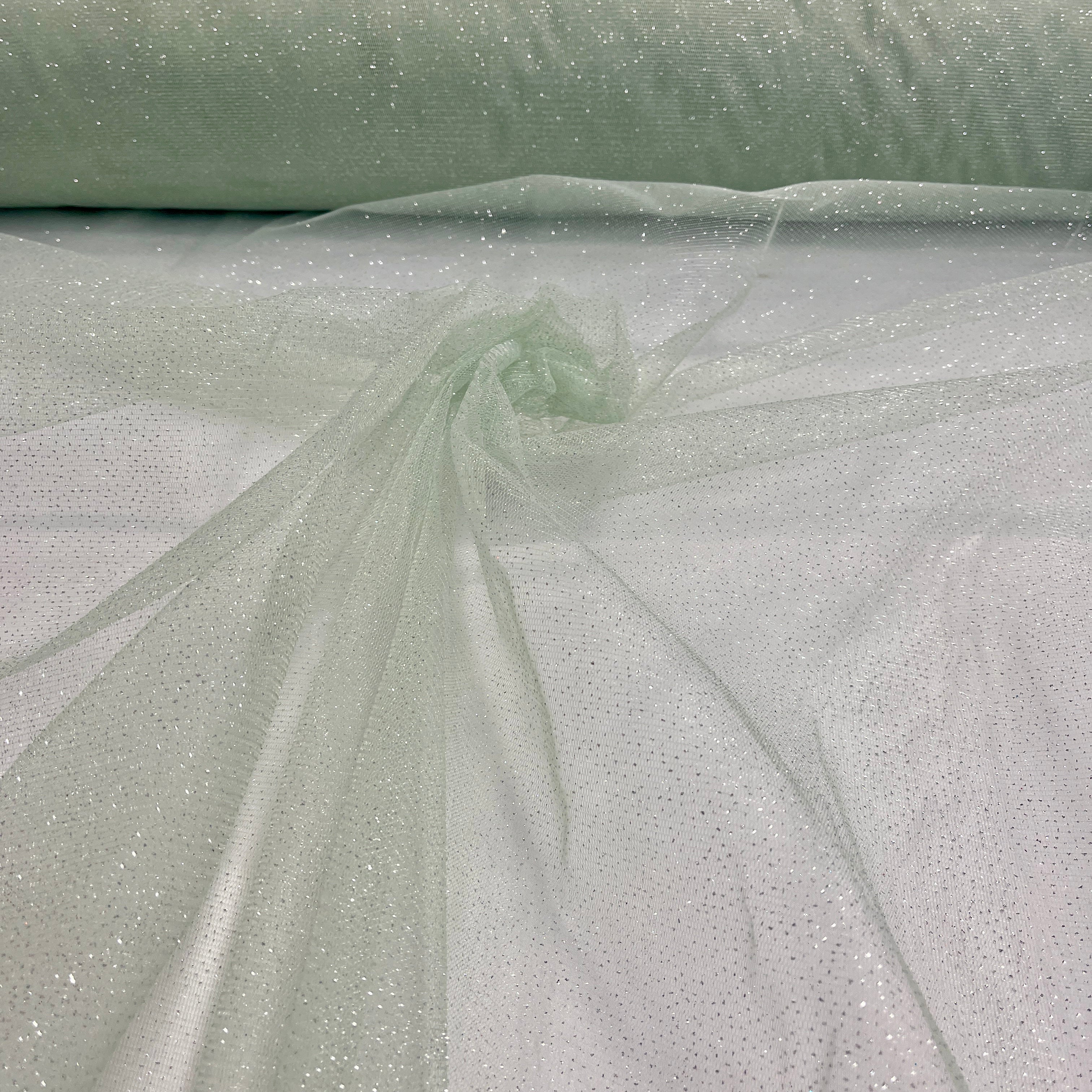 Glitter Mesh Fabric – 60" Wide Sparkle Net for Dresses & Costumes | Lace USA - Glitter Mesh