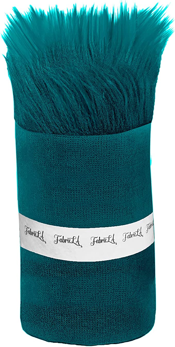 Mohair Faux Fur Fabric Strips Pre Cut Trim Ribbon Pack of 2