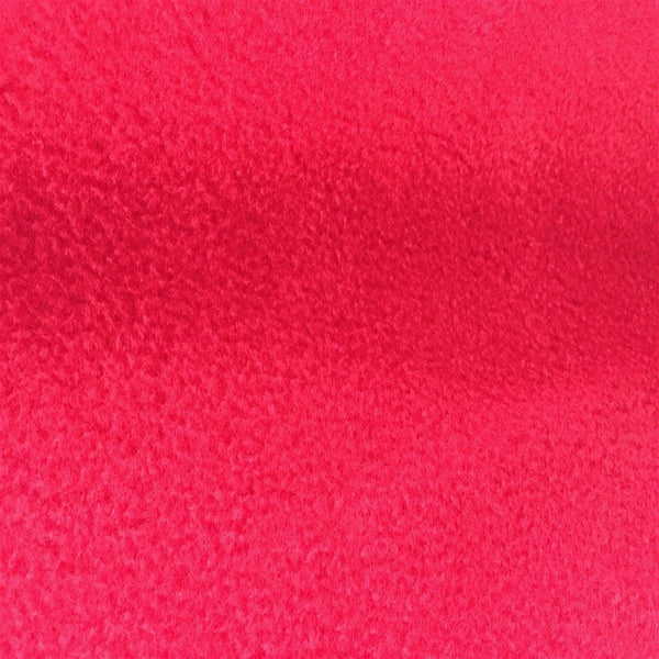 Red Solid Anti Pill Polar Fleece Fabric