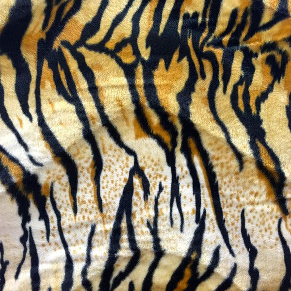 Tiger Print Velboa Faux Fur