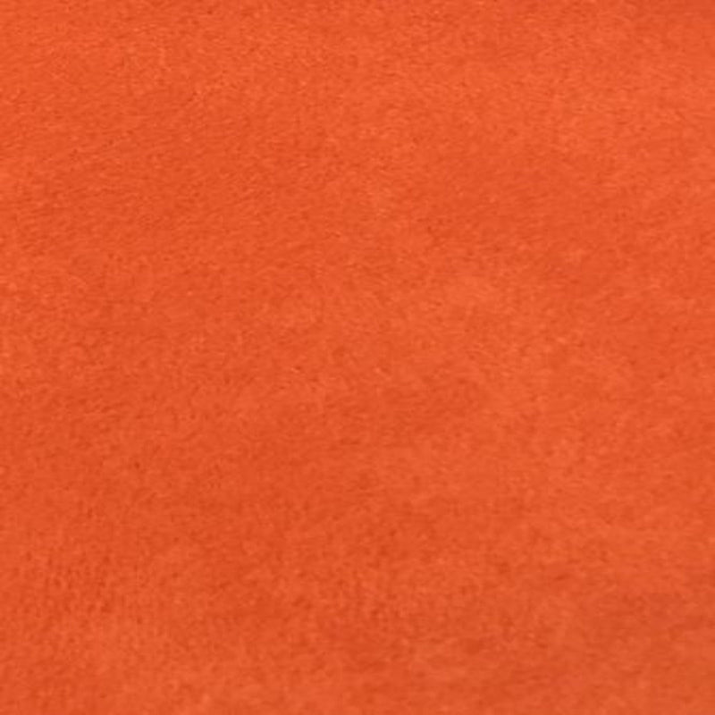 Pumpkin Orange Microsuede Fabric