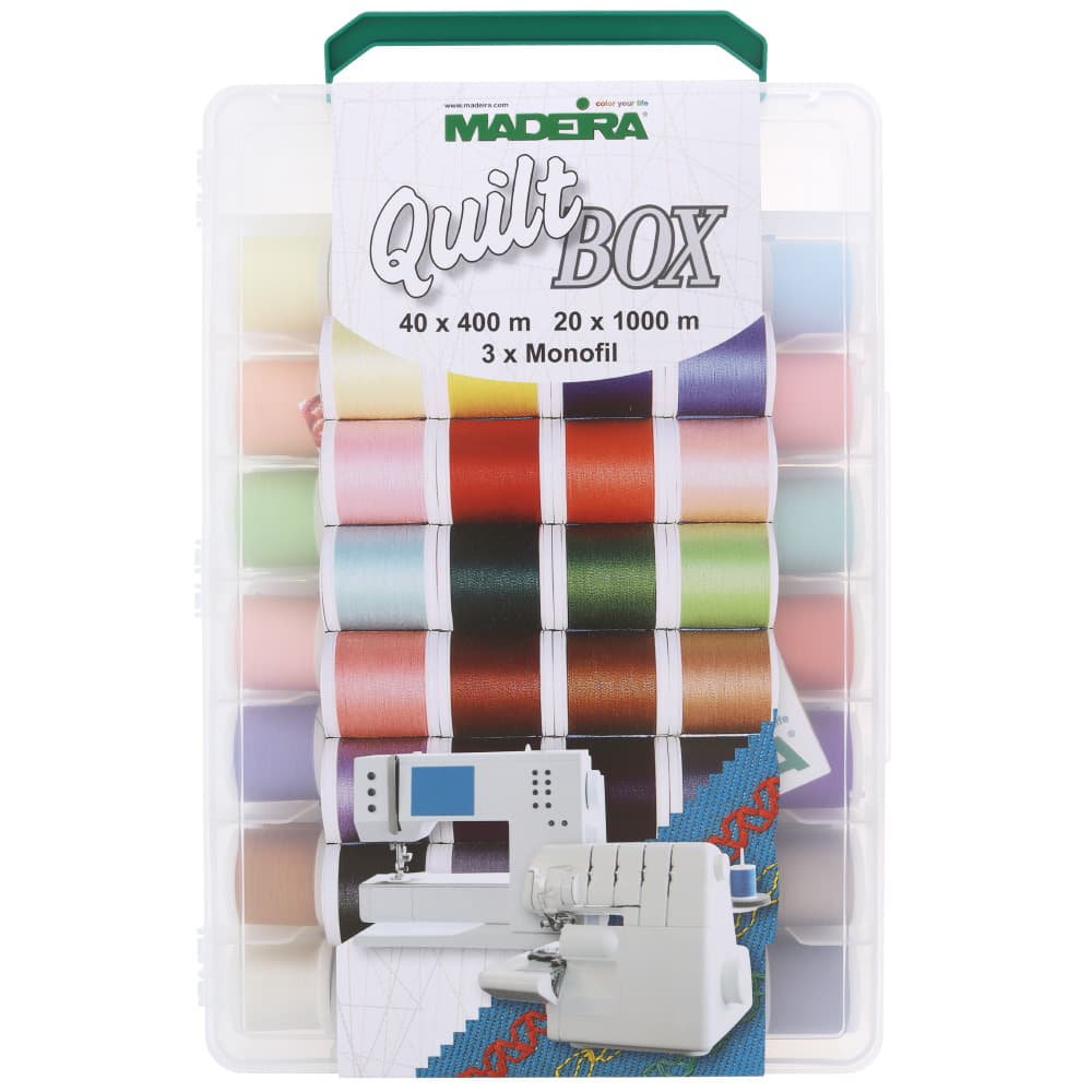 Thread Aerofil Quilt Box 63 Spools with Thread Rack