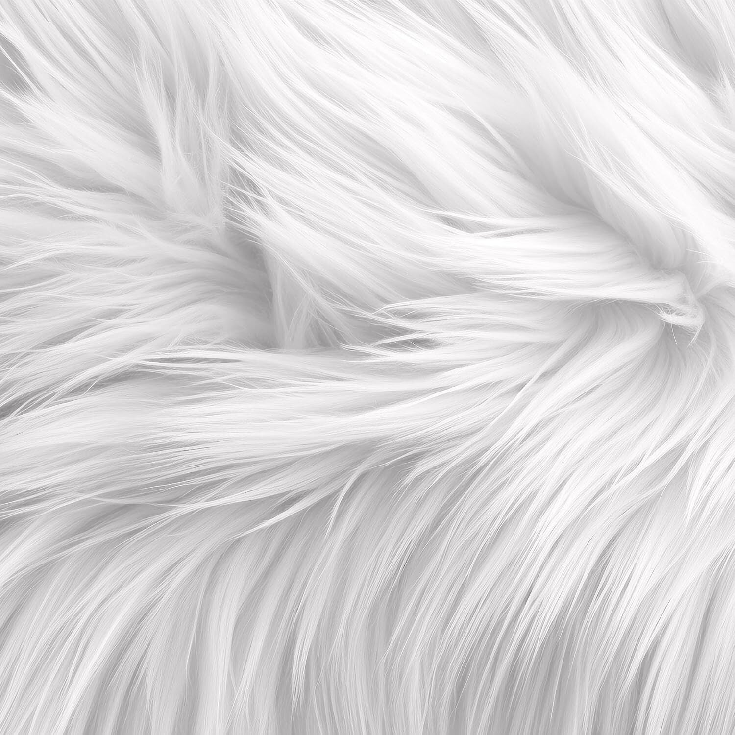 Faux Fur Fabric (2–4 Yards) Bulk – Shaggy Plush Long Pile, 60" Wide