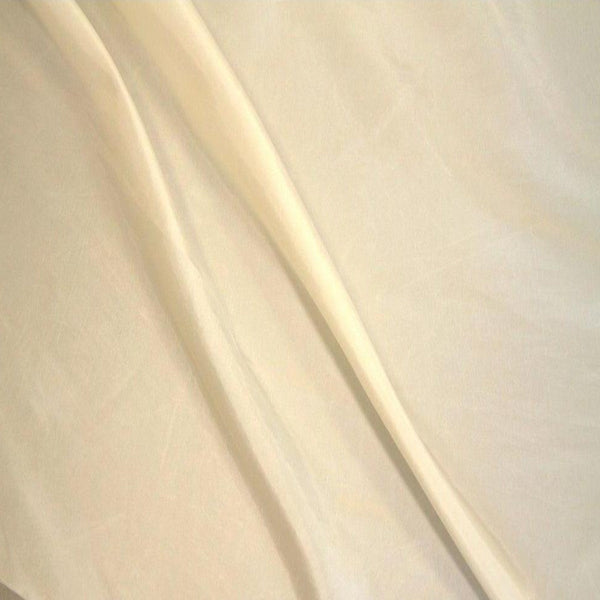 Solid Ivory Taffeta Fabric