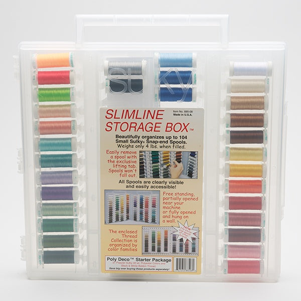 Sulky, Slimline Case with Poly Deco Thread Starter Collection - 33 Spools