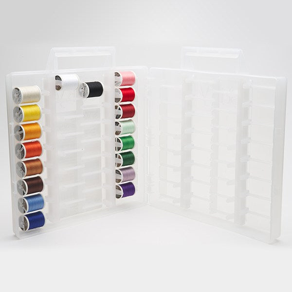 Sulky, Slimline Case with 30wt. Cotton Thread Starter Collection - 18 Spools