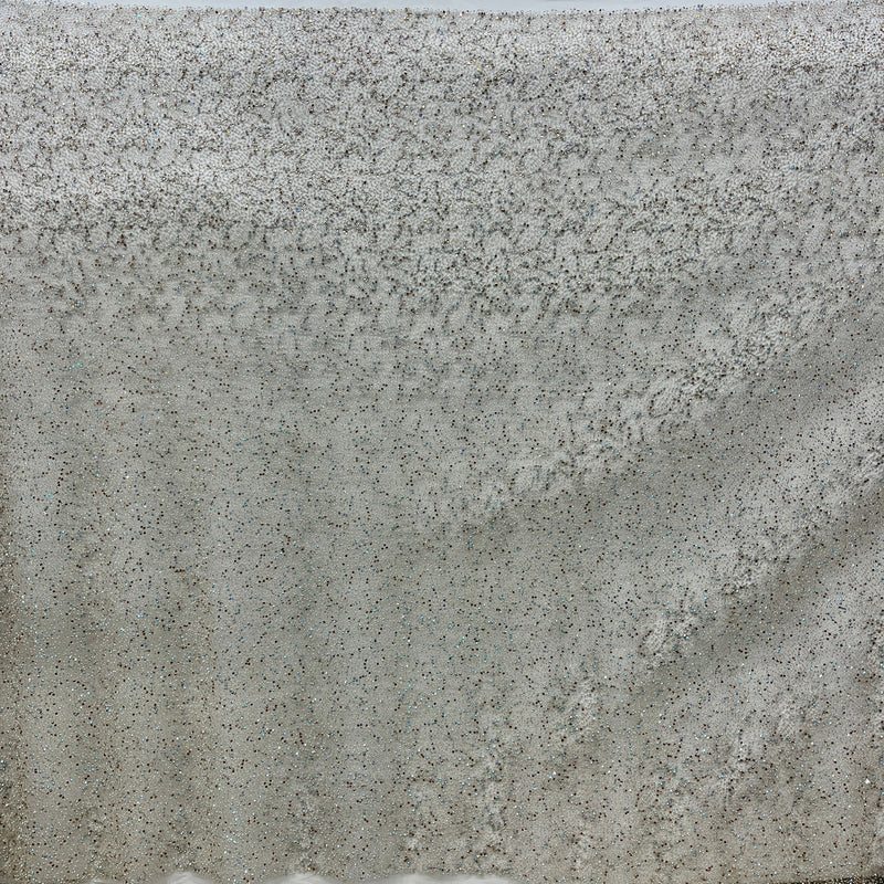 Beaded Lace Fabric Embroidered on 100% Polyester Net Mesh | Lace USA - GD-2251