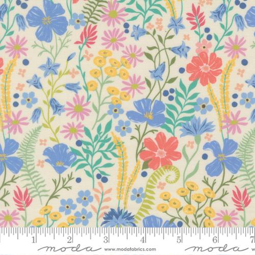 Cannon Beach Cream Coastal Blooms 44"/45" Fabric Per Yard