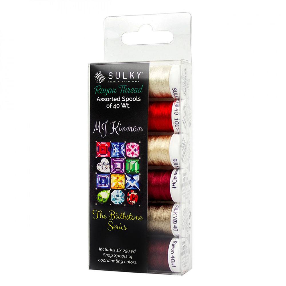 Sulky, Birthstone Series 6 Spool Thread Kit (250yds)