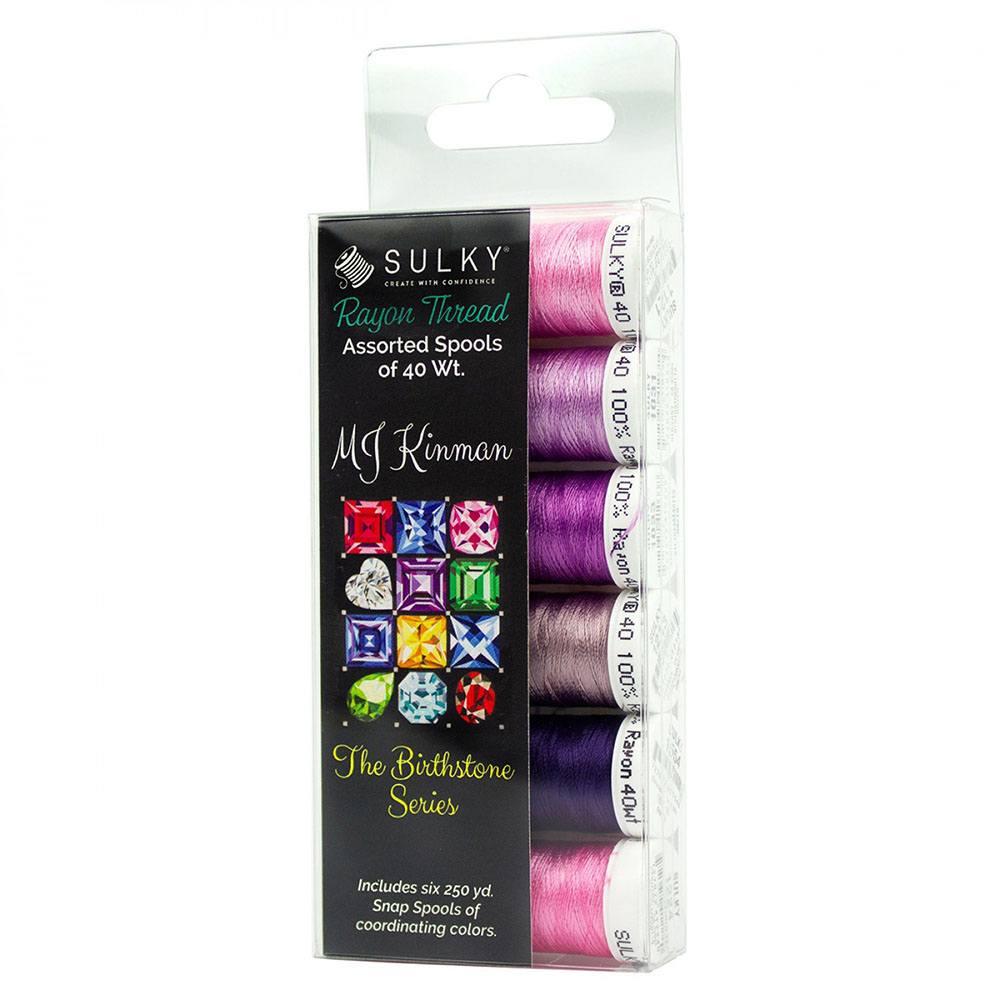 Sulky, Birthstone Series 6 Spool Thread Kit (250yds)