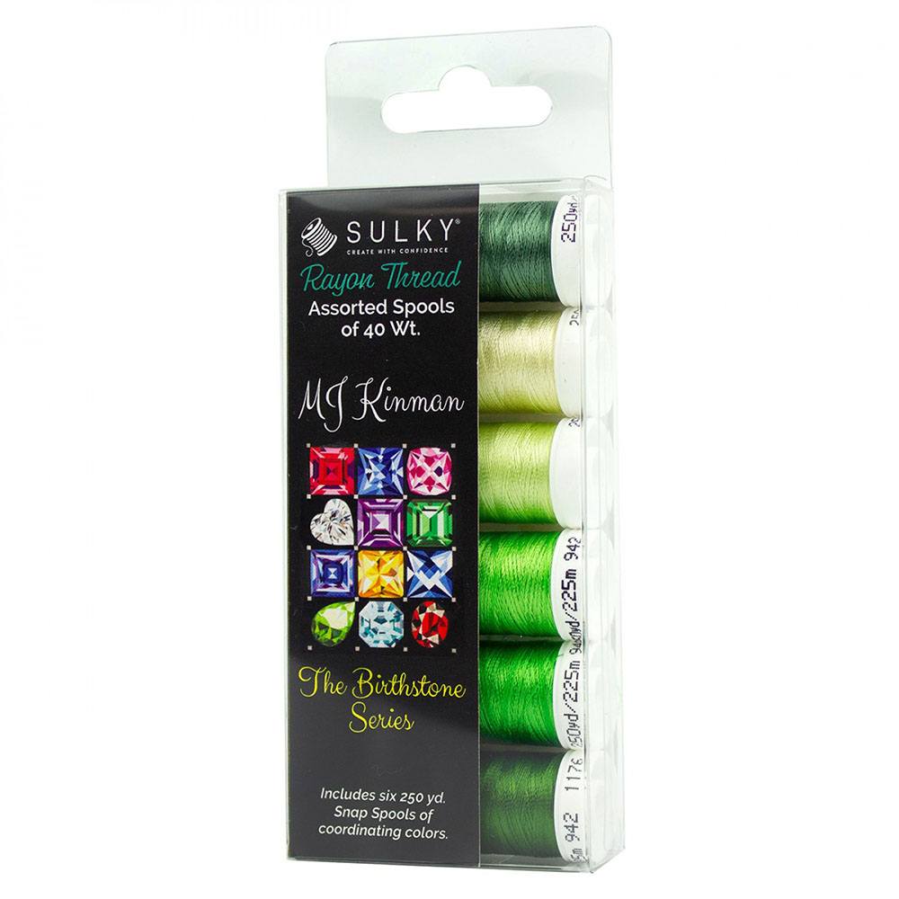 Sulky, Birthstone Series 6 Spool Thread Kit (250yds)