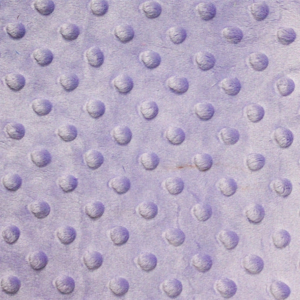 Lavender Minky Dimple Dot Fabric