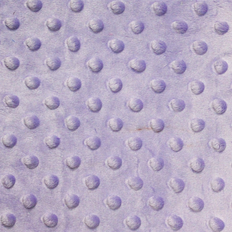 Lavender Minky Dimple Dot Fabric