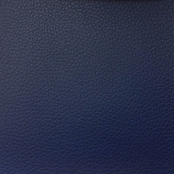 Navy Blue Faux Leather Pigskin Fabric