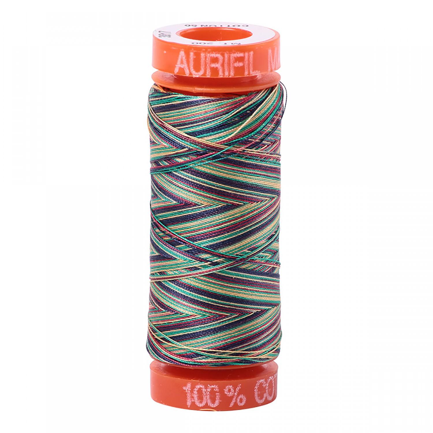 Aurifil 50wt Mako Cotton Variegated Thread (220yds)