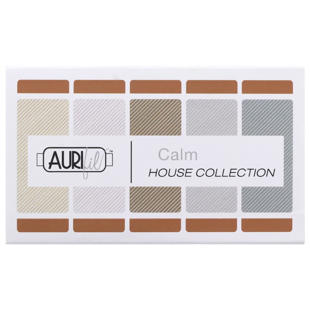 Aurifil, 5 Spool, Calm Thread Collection - 300yds (80wt)