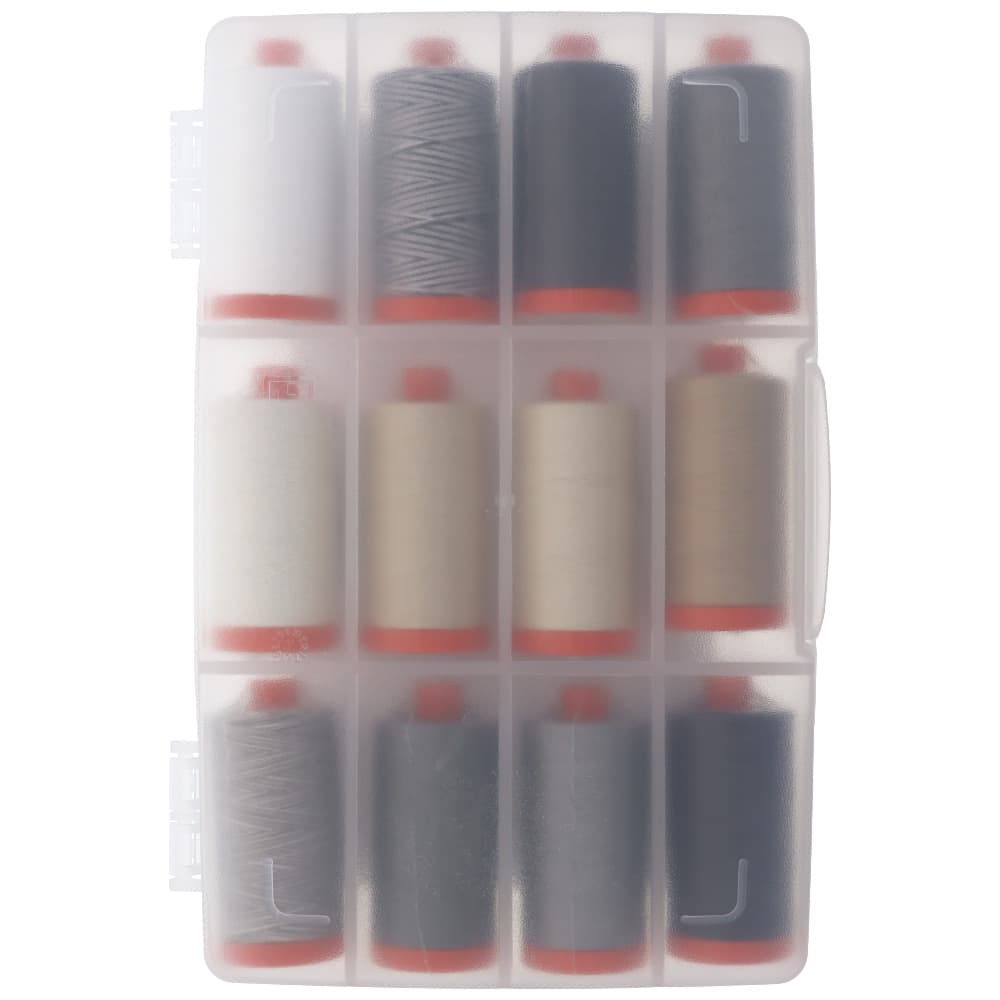 Aurifil 50wt Paper & Ink Thread Collection (12 Spools)