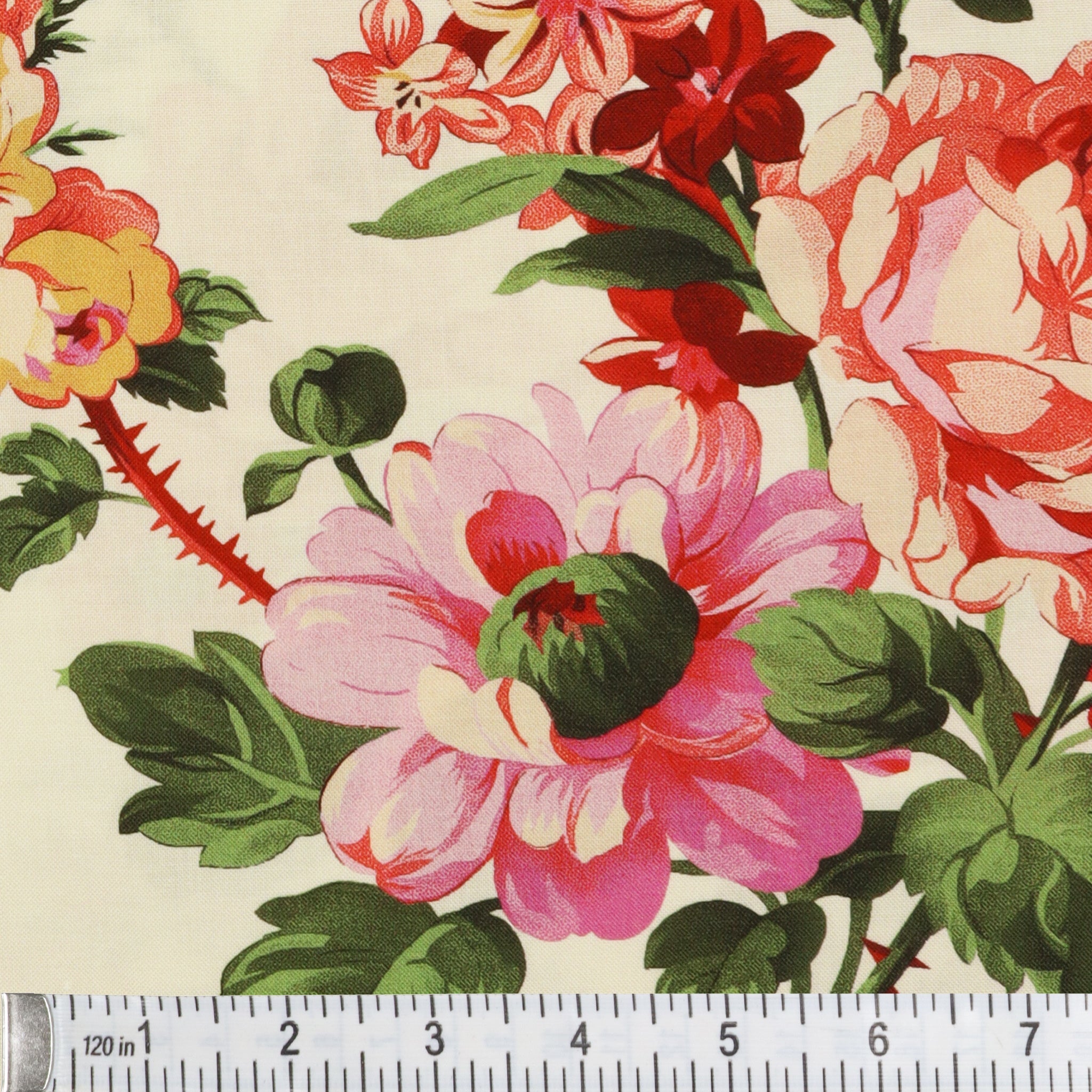 Promise Me 108" Quilt Backing - Rose Garden Cream