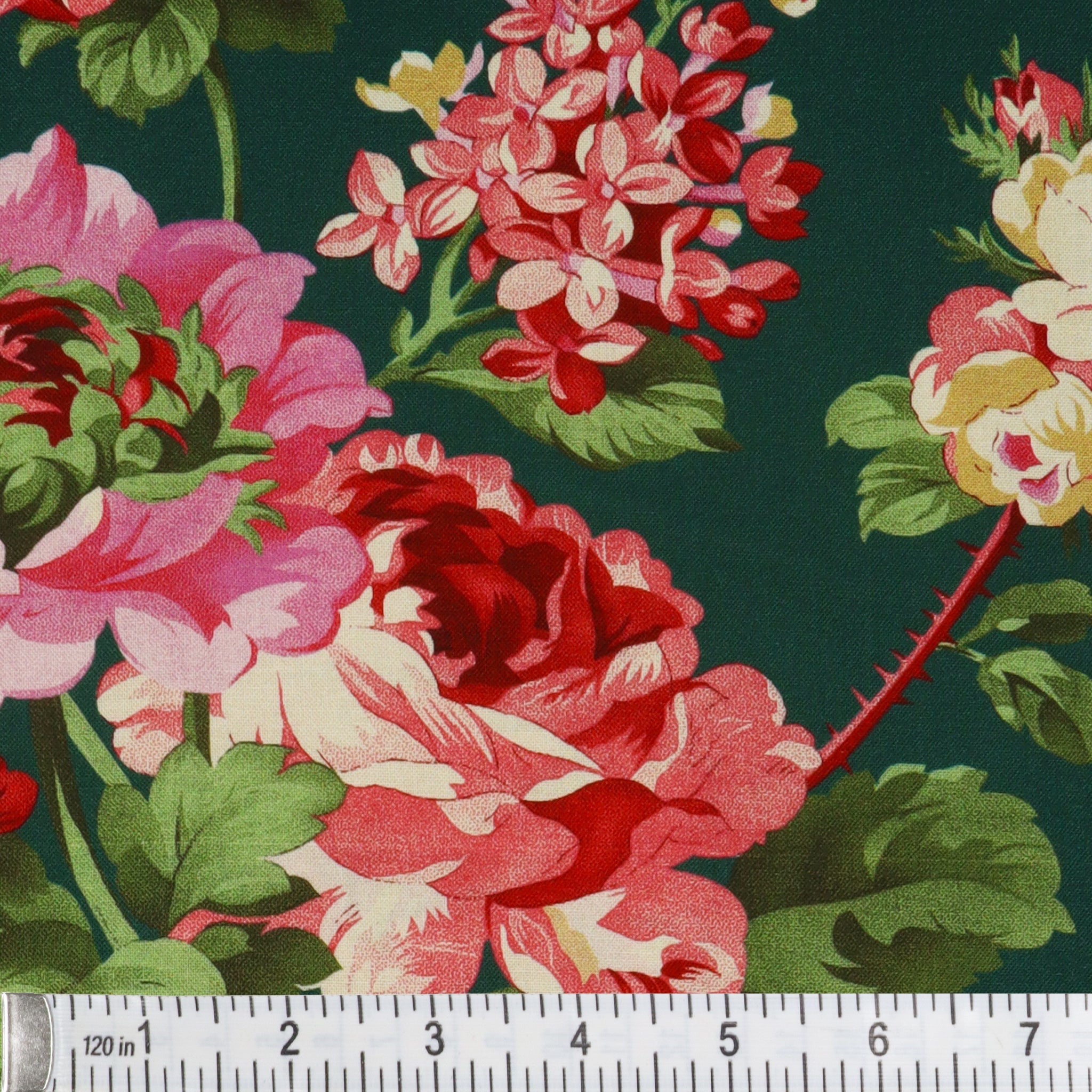 Promise Me 108" Quilt Backing - Rose Garden Peacock