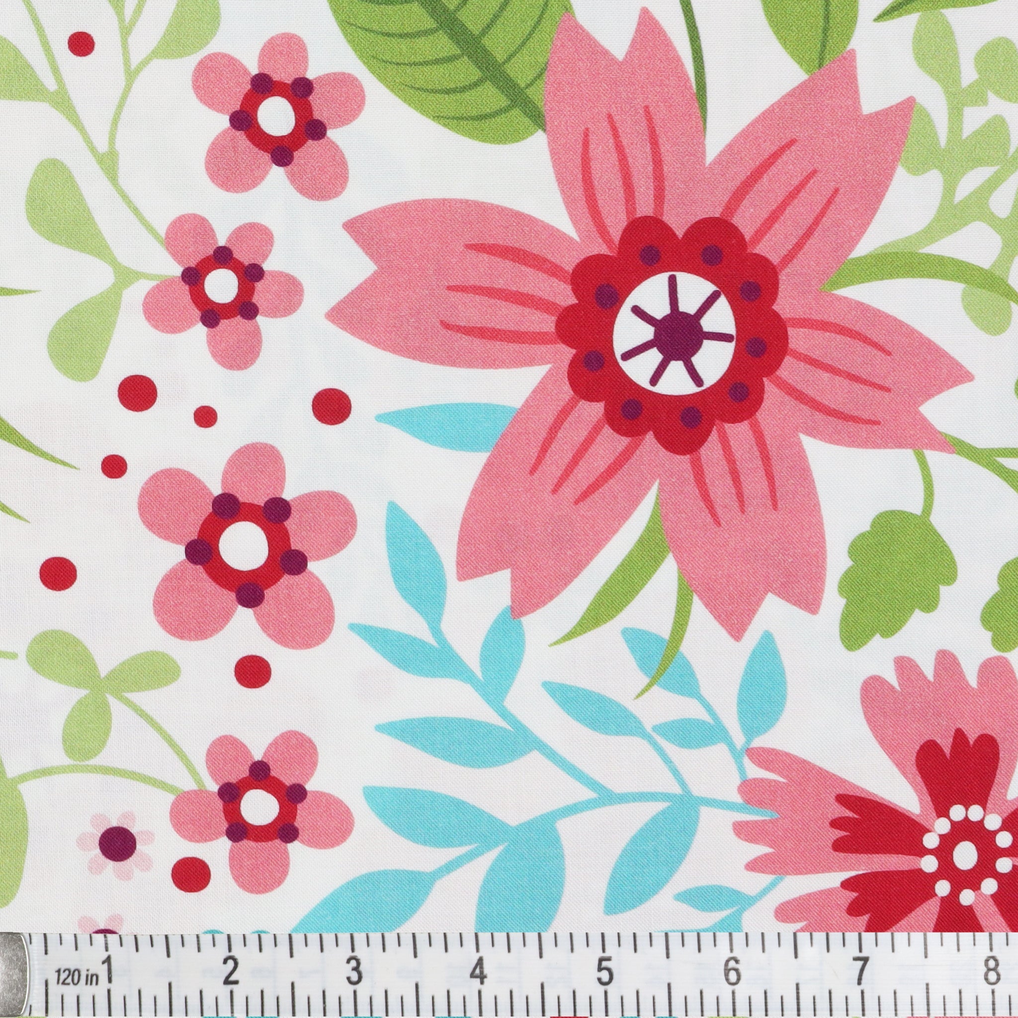Secret Garden 108" Wide Quilt Backing - Wallflowers Vanilla