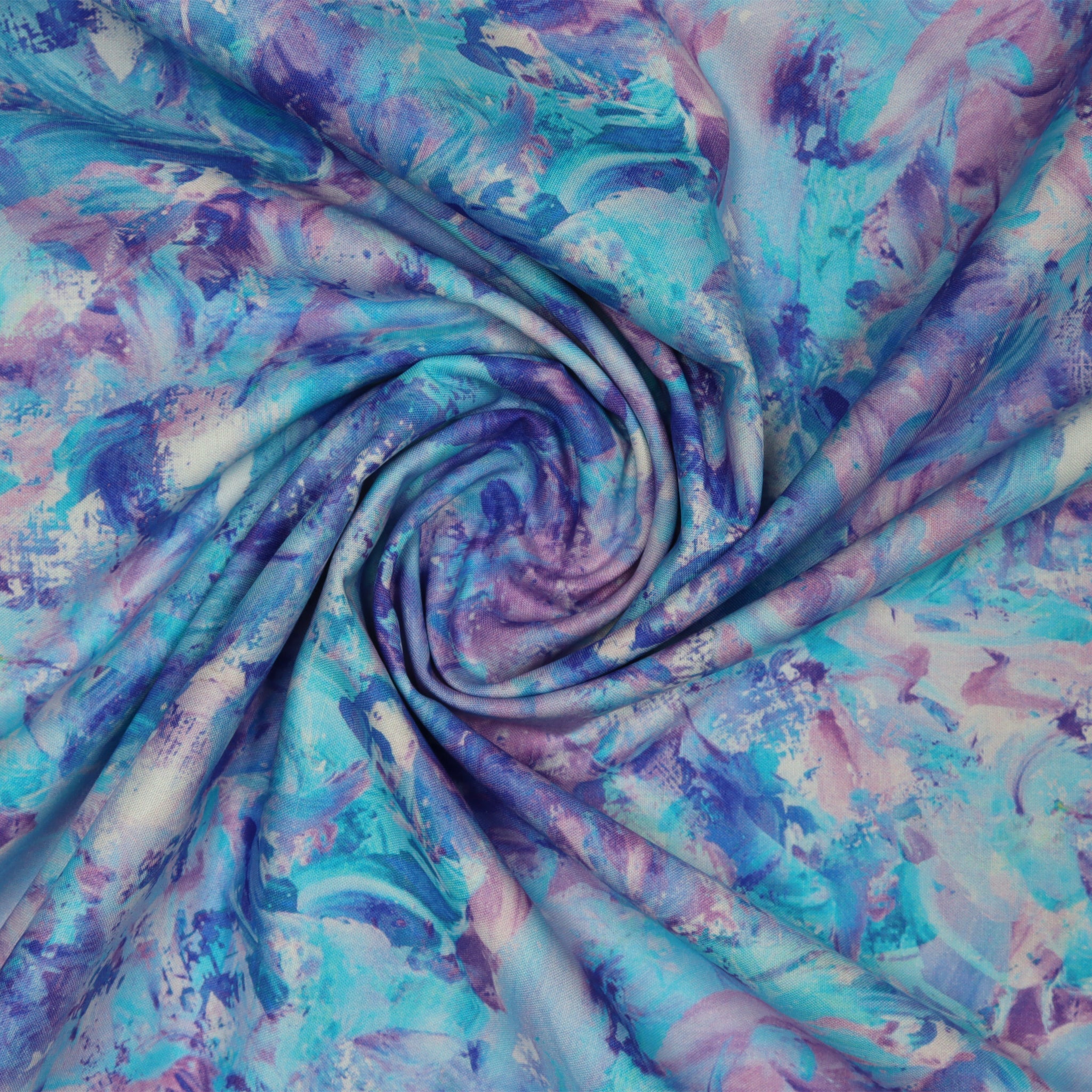 Paint Splash 108" Quilt Backing - Turquoise
