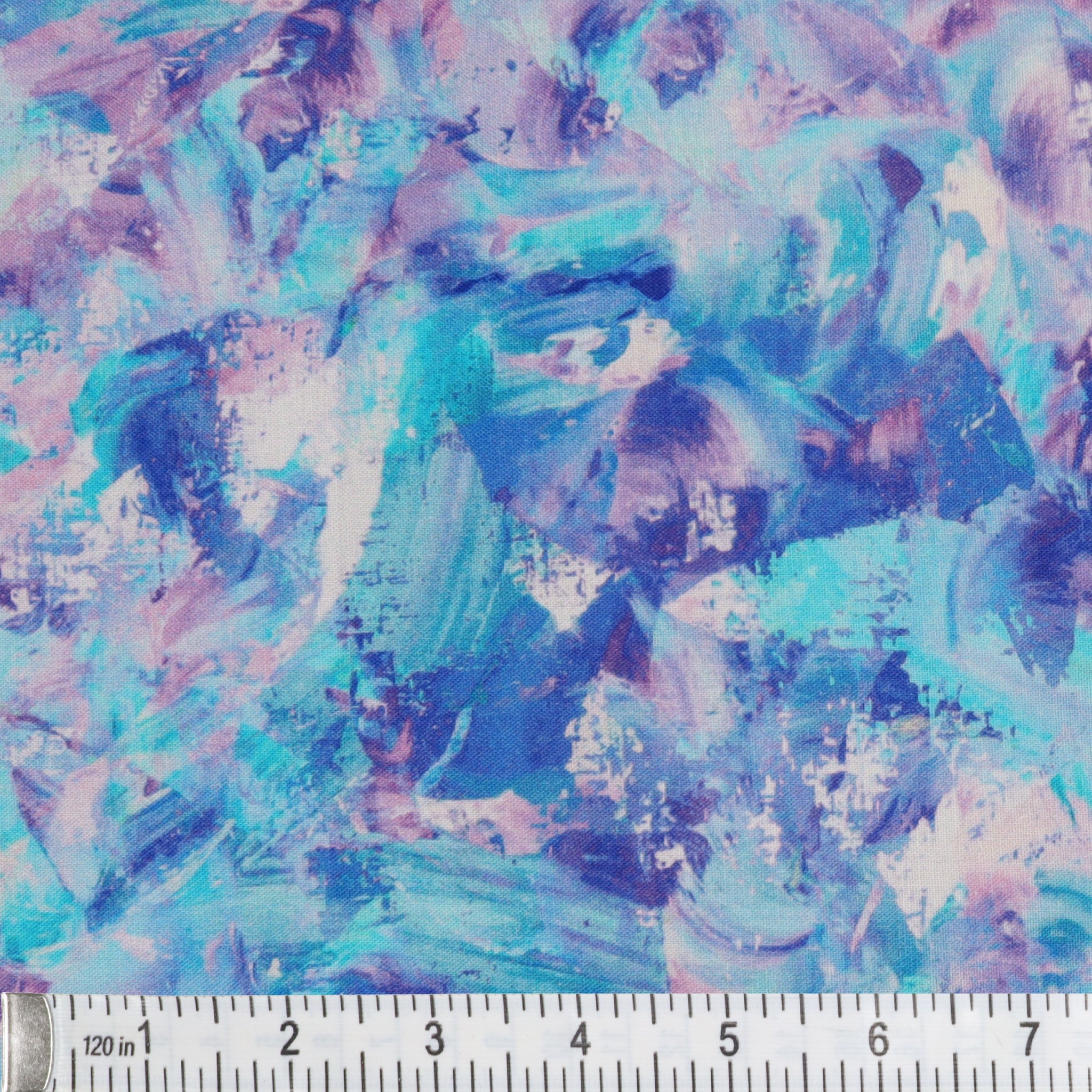 Paint Splash 108" Quilt Backing - Turquoise