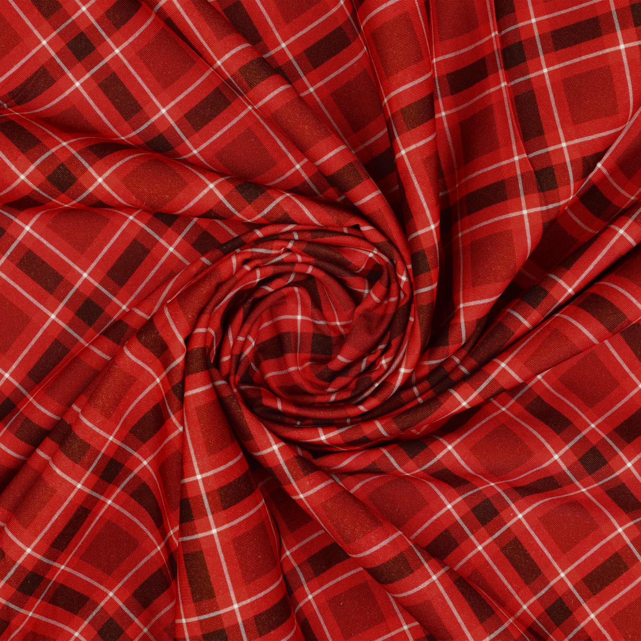 Plaid 108" Wide Quilt Backing - Red