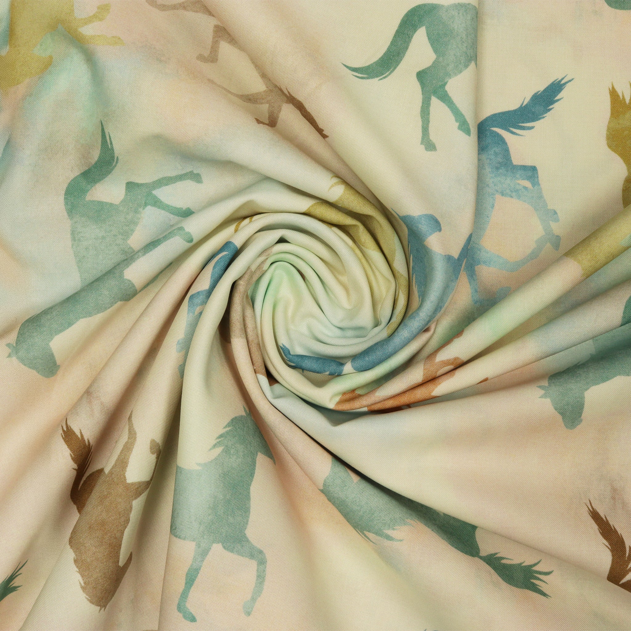 Gone Country 108" Quilt Backing - Shadow Horses Multi