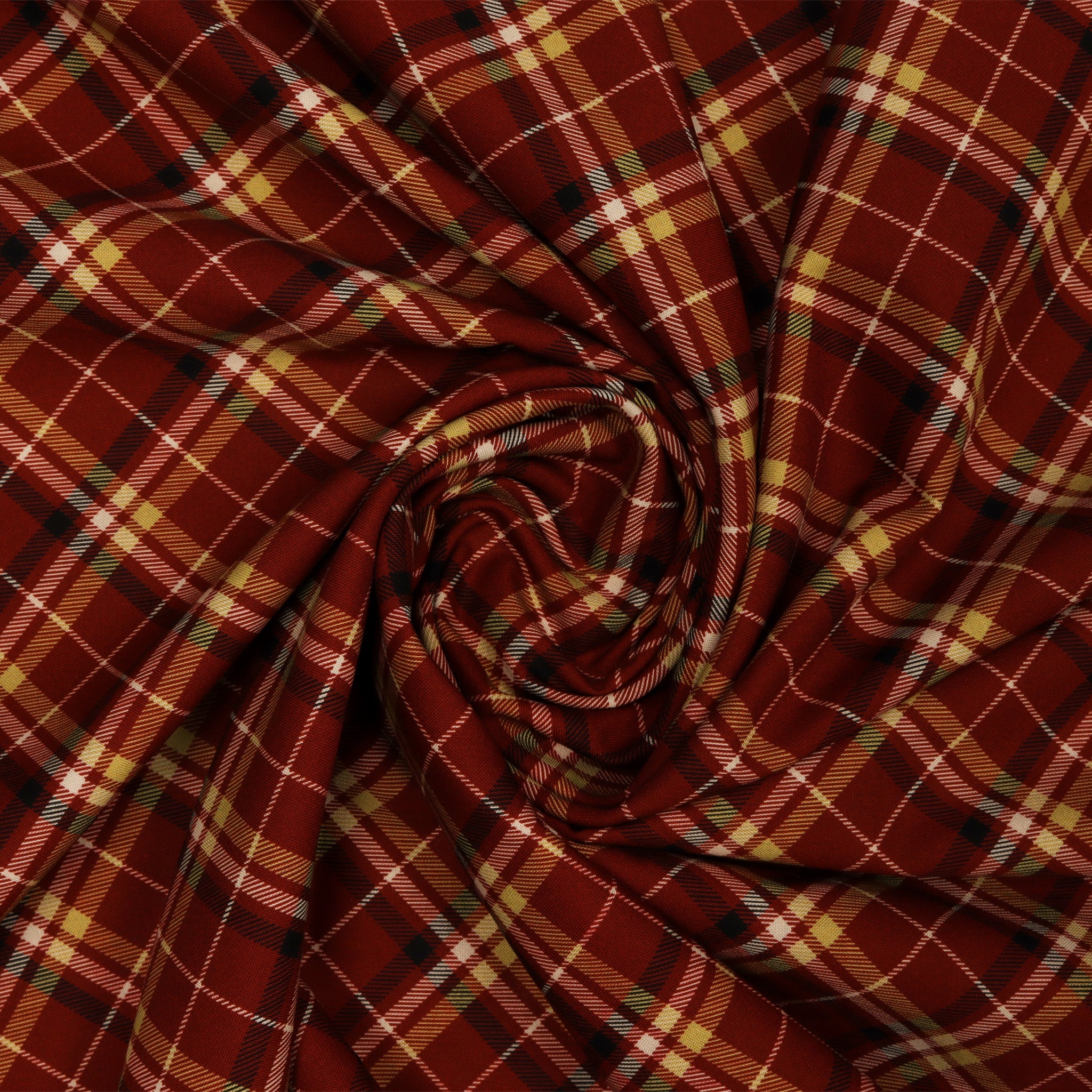 Tartan Plaid 108" Quilt Backing - Burgundy