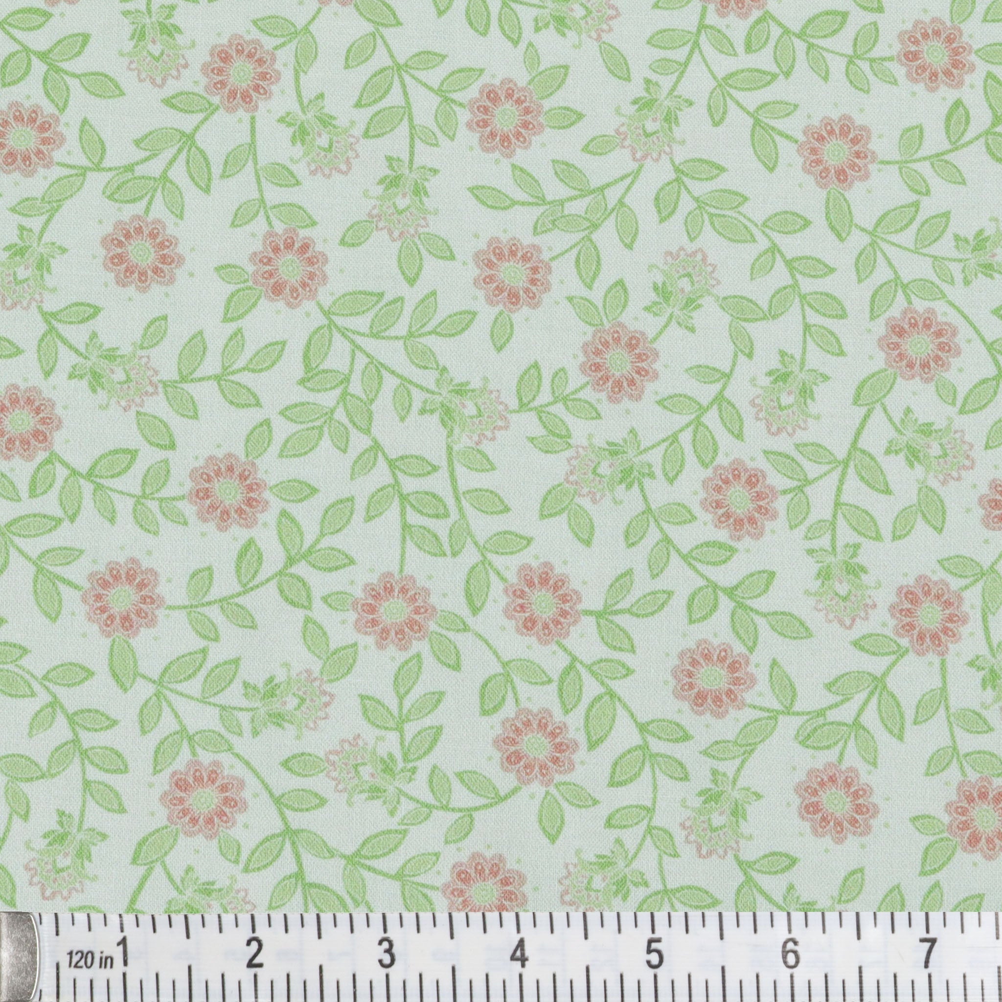 Backings & Basics 108" Wide Quilt Backing Fabric Collection - Field Floral Green/Pink