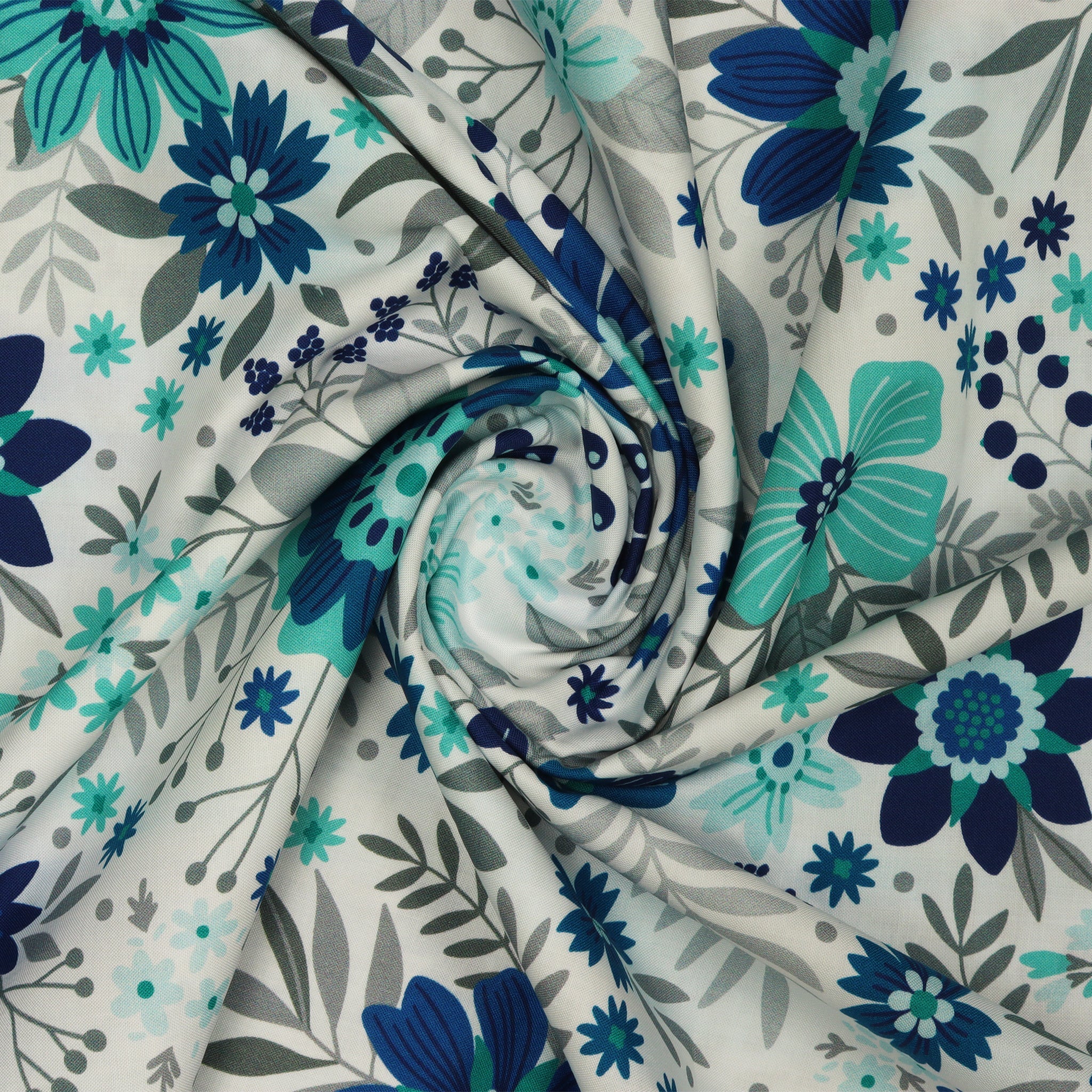 Among the Wildflowers II 108" Quilt Backing - Daybreak Indigo