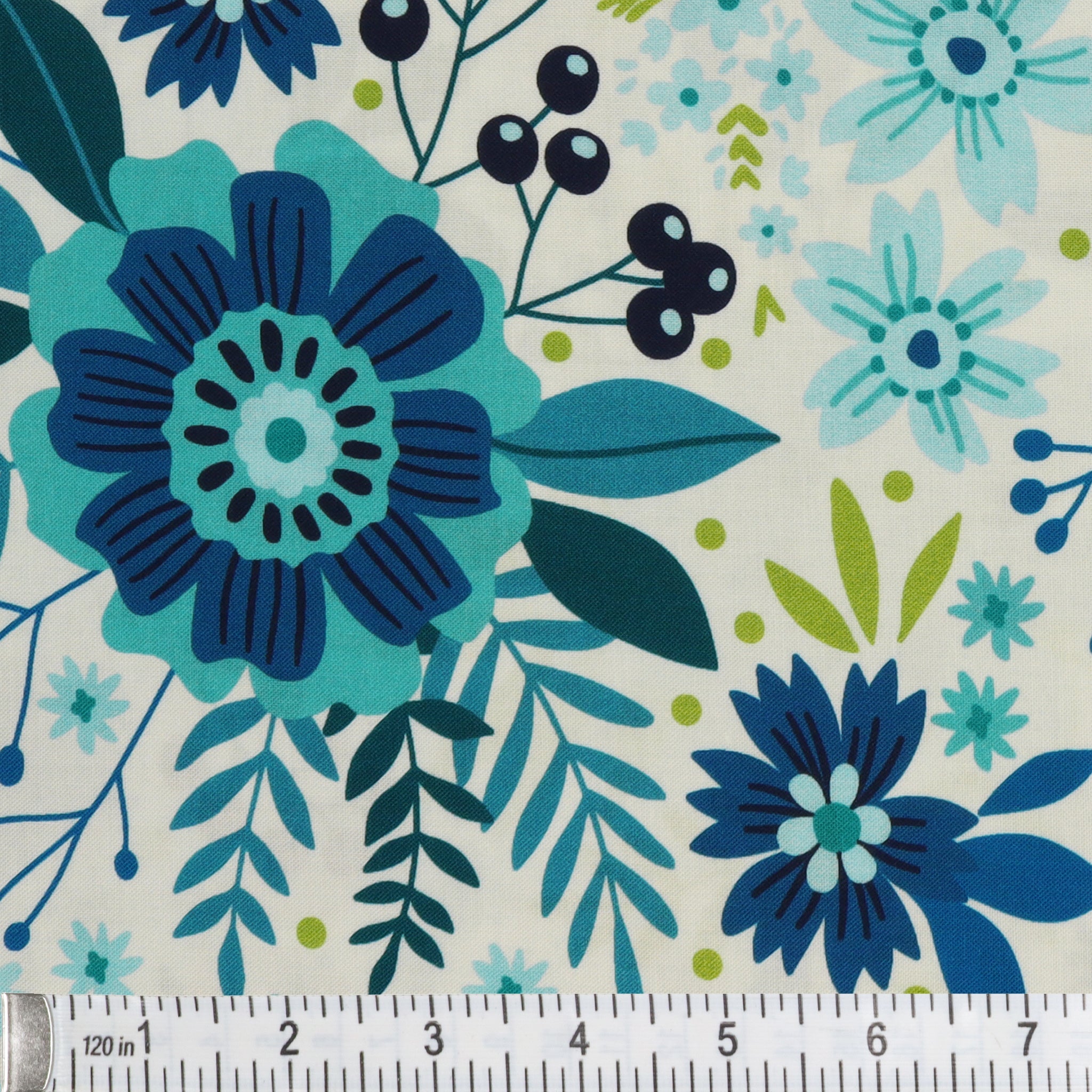 Among the Wildflowers II 108" Quilt Backing - Daybreak Teal