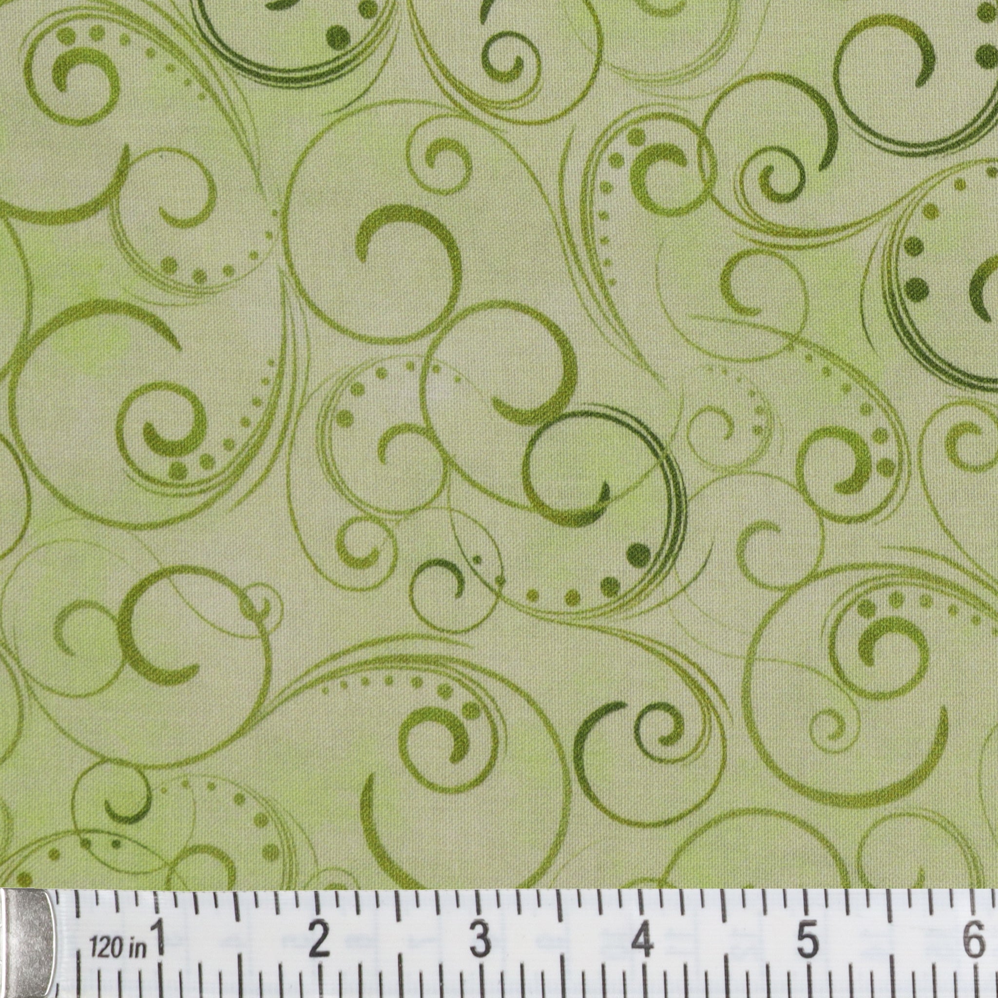 Swirling Splendor 108" Wide Quilt Backing - Moss Green