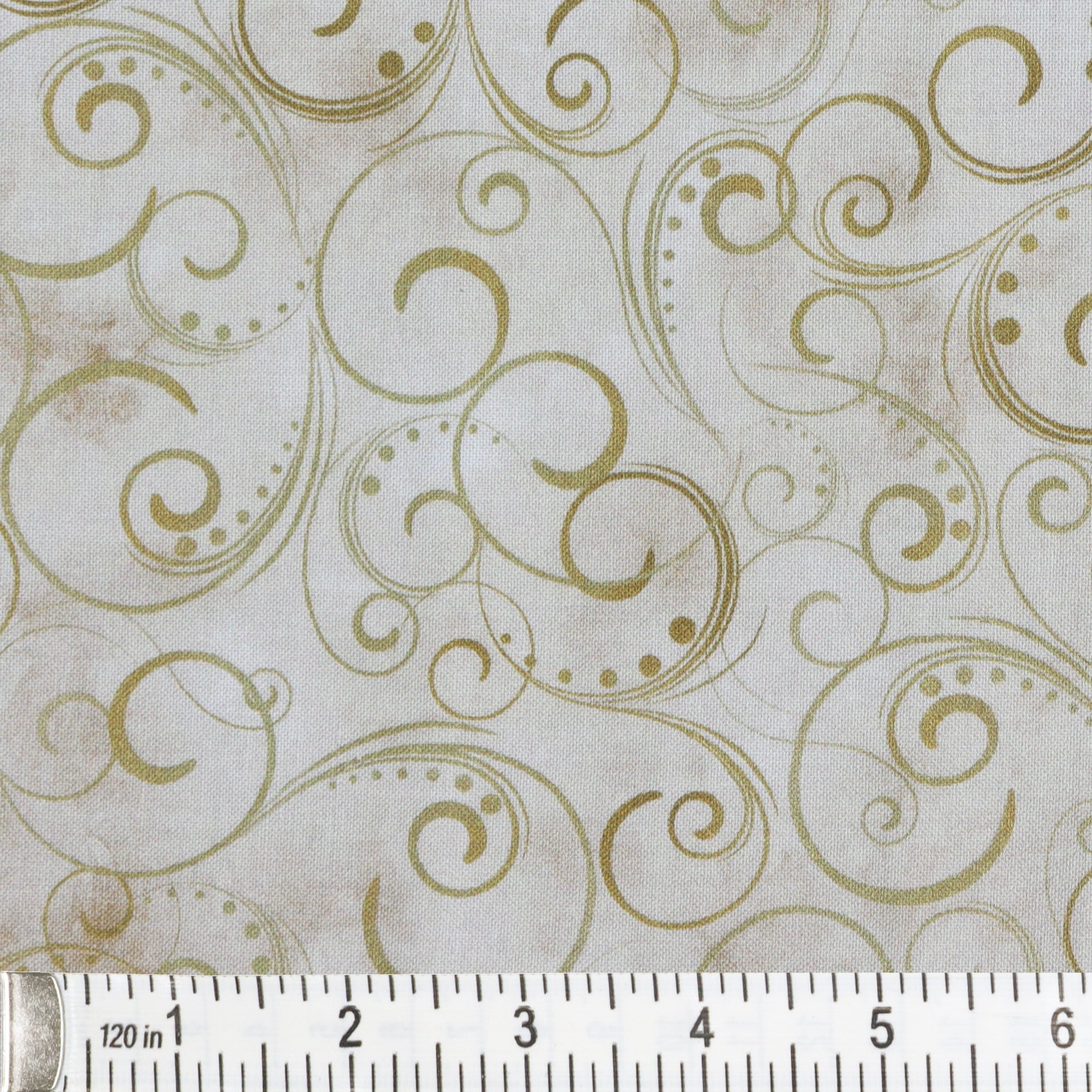 Swirling Splendor 108" Wide Quilt Backing - Tan