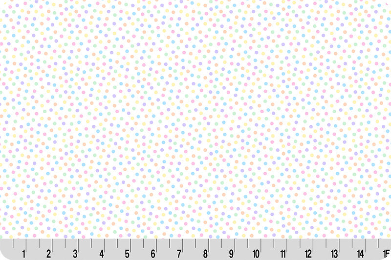 Barely Basics Lots a Dots Quilting Cuddle Pastel Fabric Per Yard
