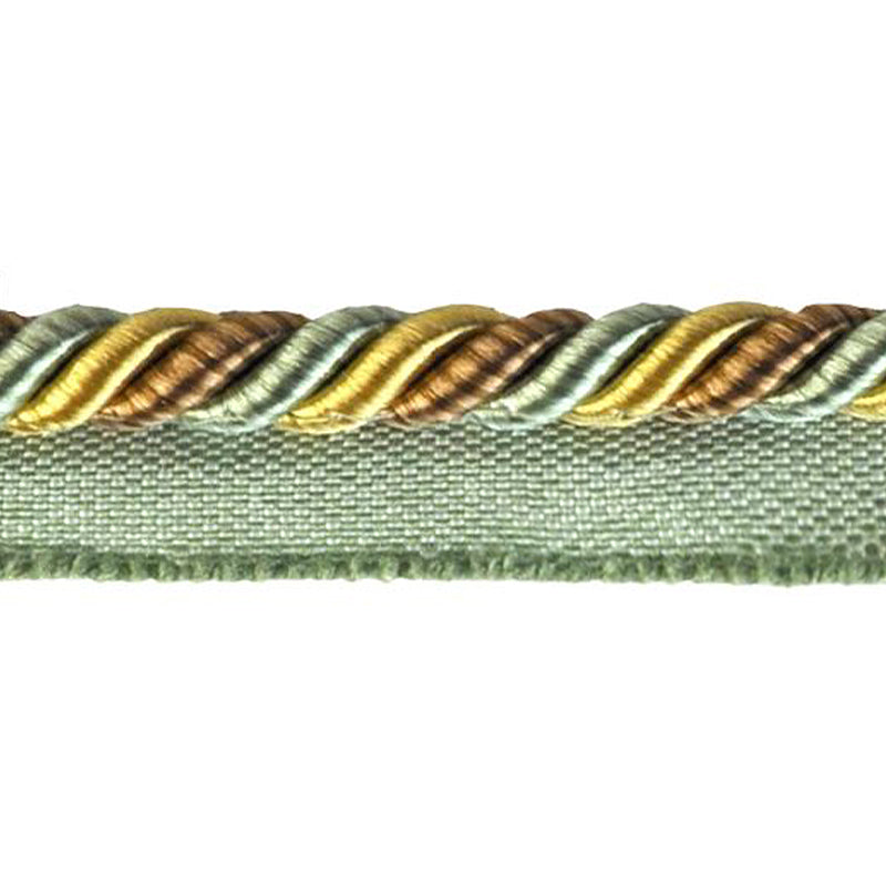 Basics Collection - 3/8" Cord with Lip (50 Yard Roll) - BC-10901-33/61 Turquoise & Mocha