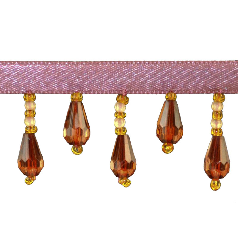 Beaded Fringe - 1 1/2" width (15 Yard Roll) - BB-902-83 Bronze