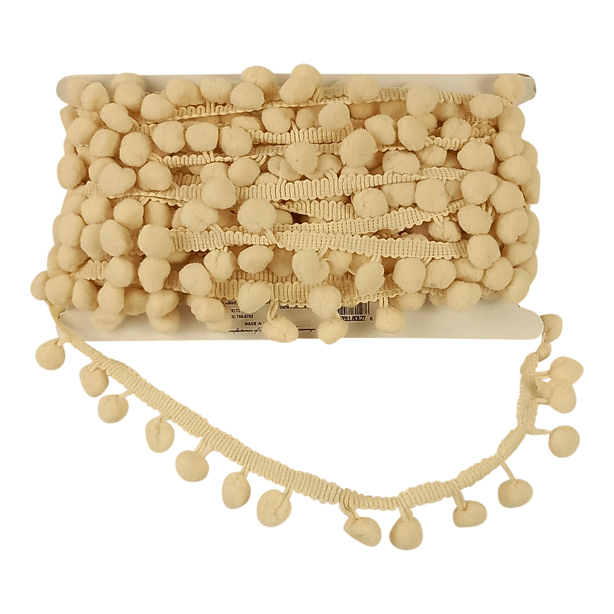 Belagio 1/2" Rainbow Collection Pompom Trim, x 10 yards, 21 colors