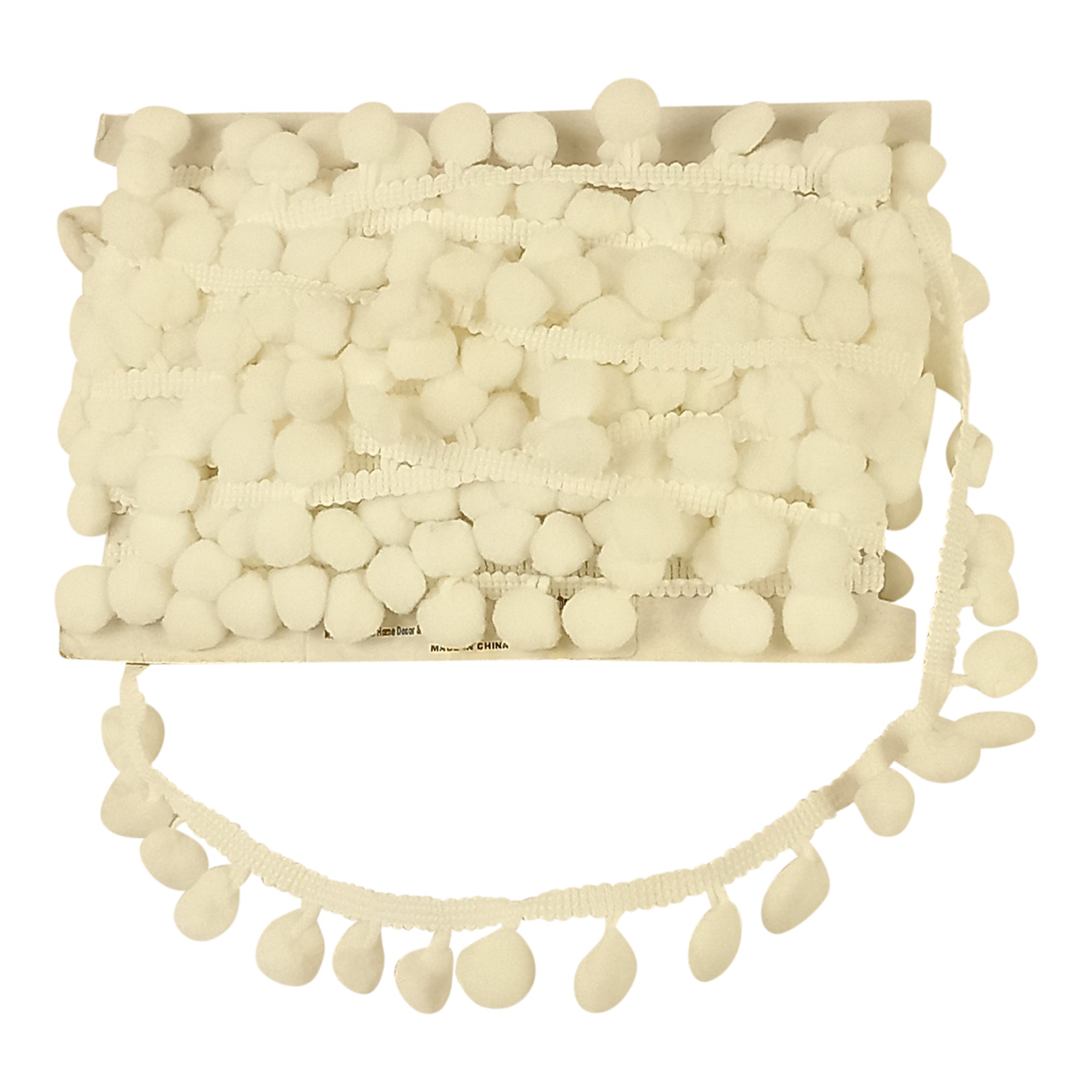 Belagio 1/2" Rainbow Collection Pompom Trim, x 10 yards, 21 colors