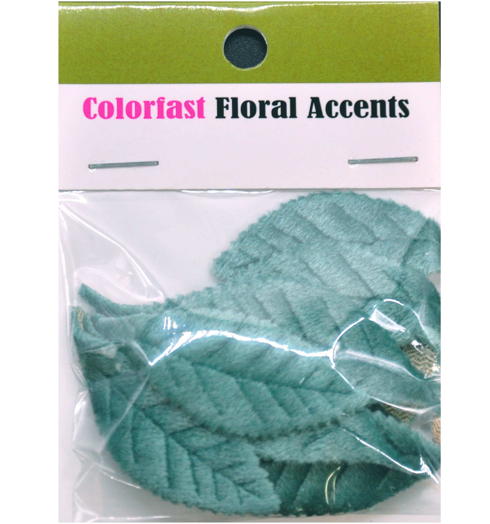 Belagio Enterprises - 12pcs Velvet Leaf Appliques - 1 3/4" x 2" (6 Cards Per Order) - BPPL-A1-05 Blue